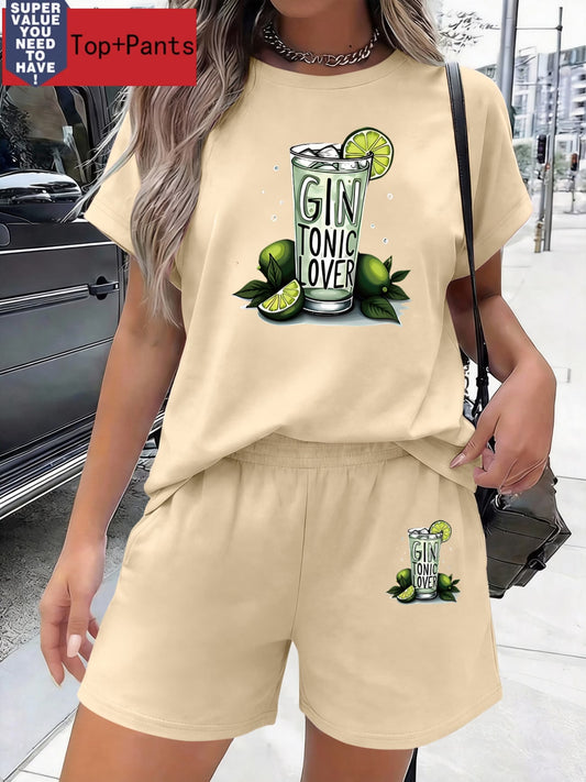 Botanically Blessed & Gin Obsessed – Women's 2-Piece Set