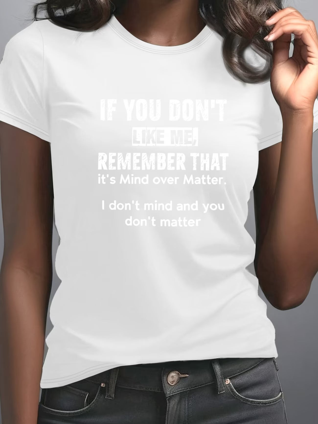 Mind Over Matter Graphic Print T-Shirt