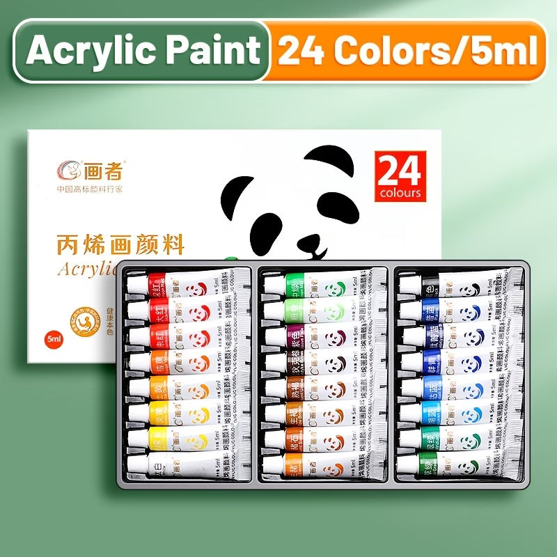 Rich Pigments Acrylic Paint Set - Water-Proof Portable Art