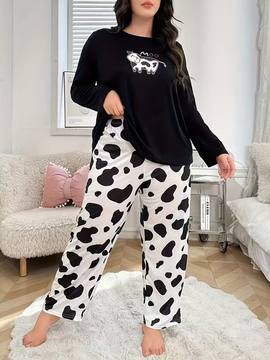 Plus Size Women'S Pajama Set