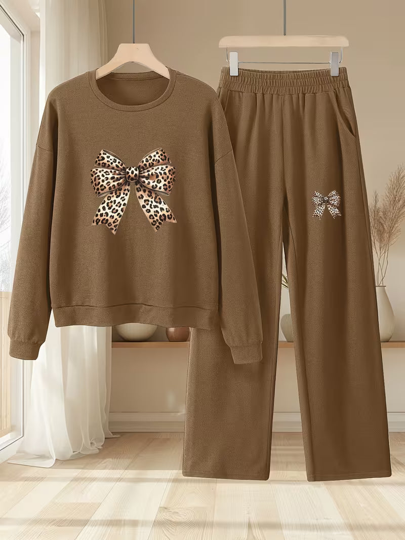 2pcs Set Autumn-Winter New Butterfly Print