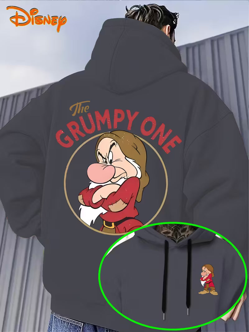Men'S Hoodie - Grumpy Dwarf Design Pullover Sweatshirt,