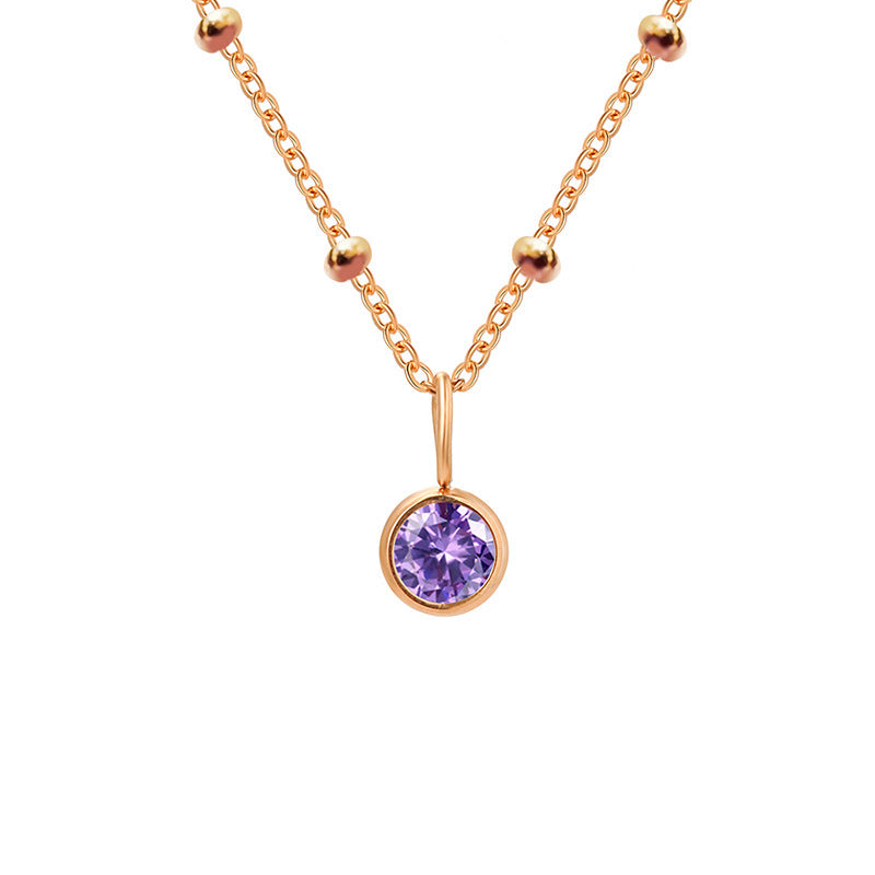 Diamond Birthstone Necklace