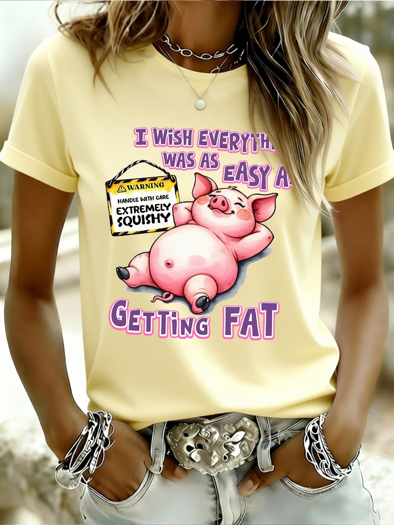 Funny "I Wish Everything Was As Easy As Getting " Pig T-Shirt