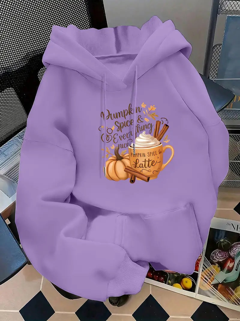 Cozy Grey Halloween Hooded Sweatshirt