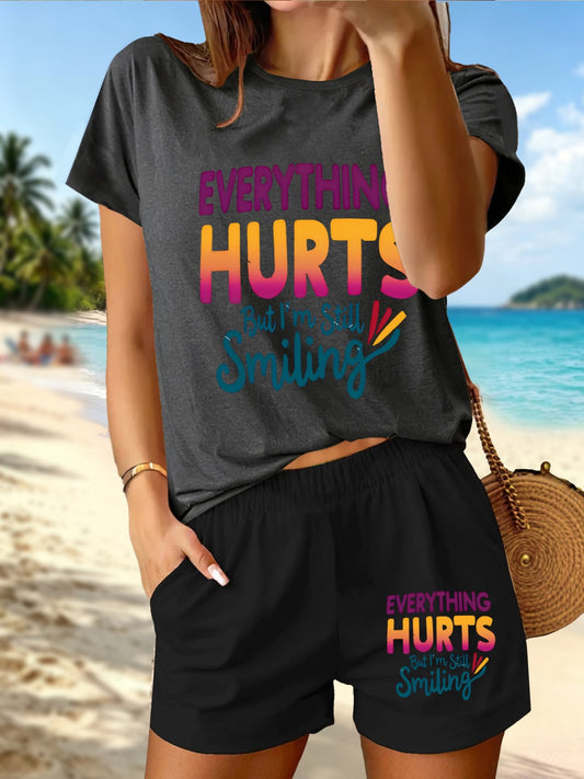 Everything Hurts But I'm Still Smiling Athletic Set