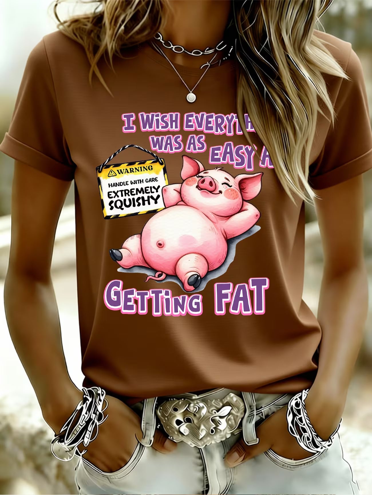 Funny "I Wish Everything Was As Easy As Getting " Pig T-Shirt