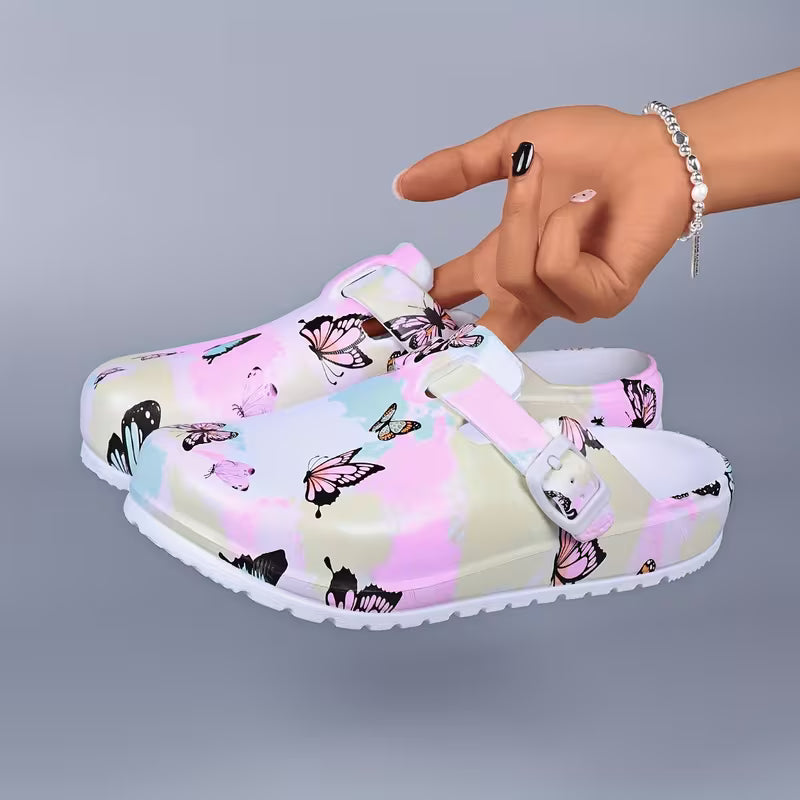 Women'S Fashionable Printed Clogs