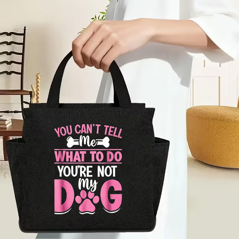 Dog Lover Slogan Tote Bag | Large Capacity Multi-Pocket