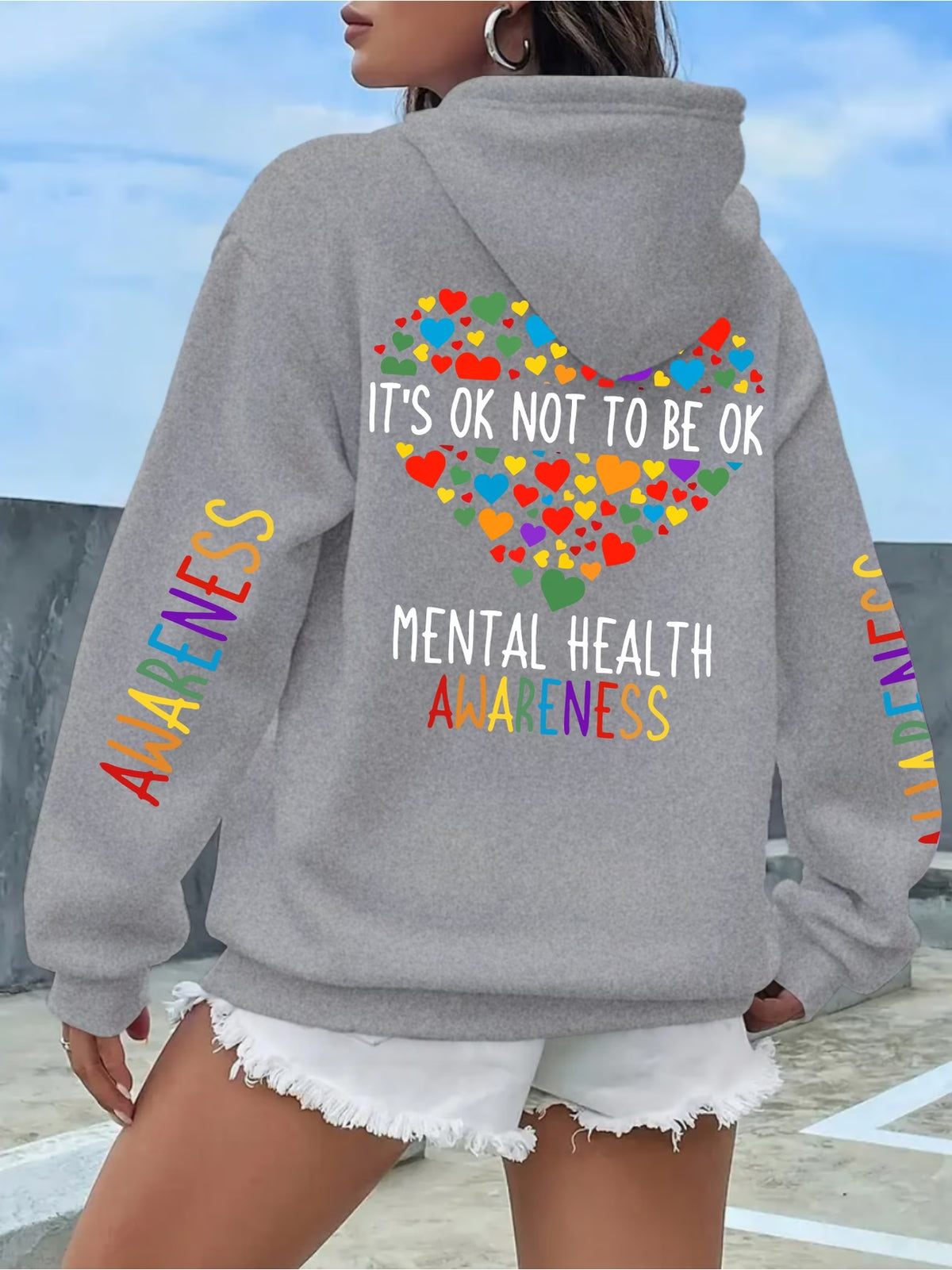 Women's Mental Health Awareness Print Sweater