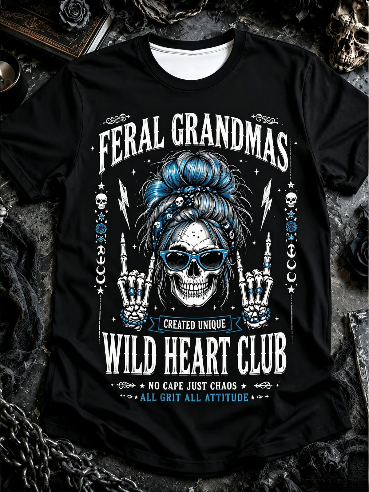 Women’s Skull and Coffee Graphic T-Shirt