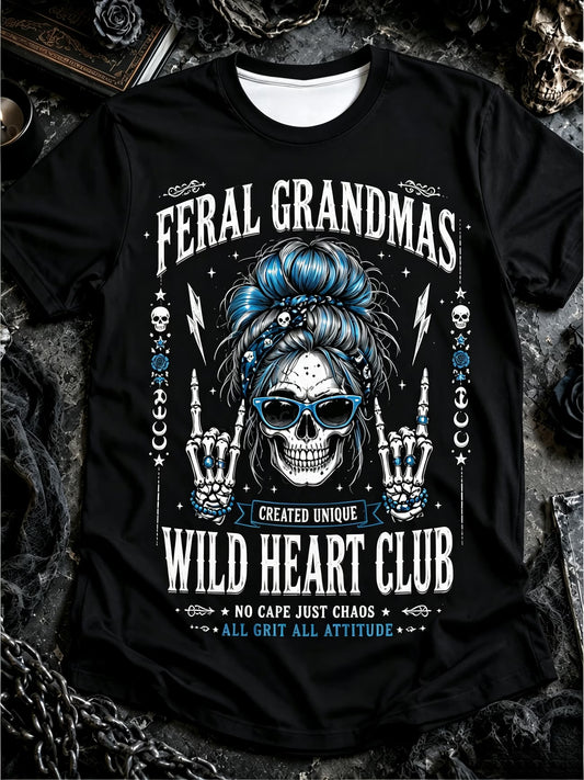 Women’s Skull and Coffee Graphic T-Shirt