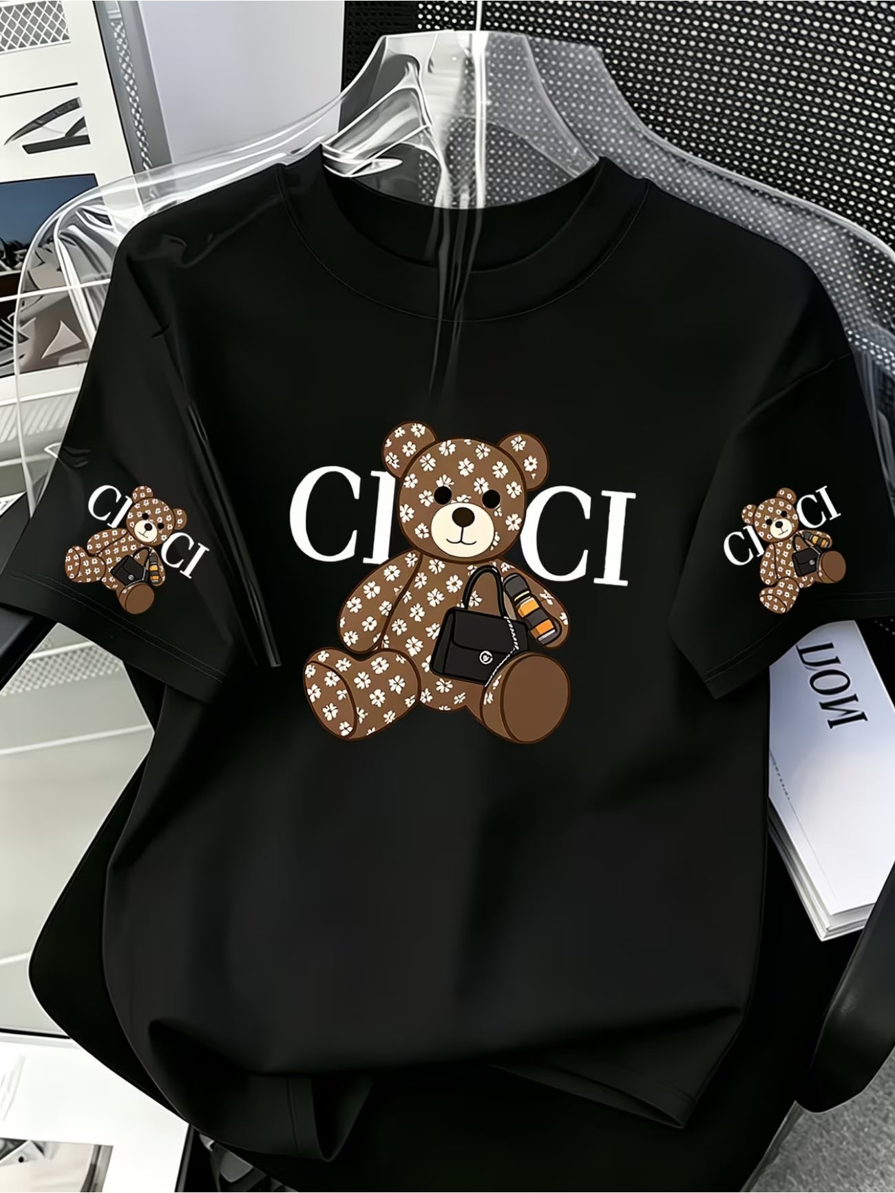 Women's CICI Letter Print T-Shirt | Light Luxury Street Style Casual Tee