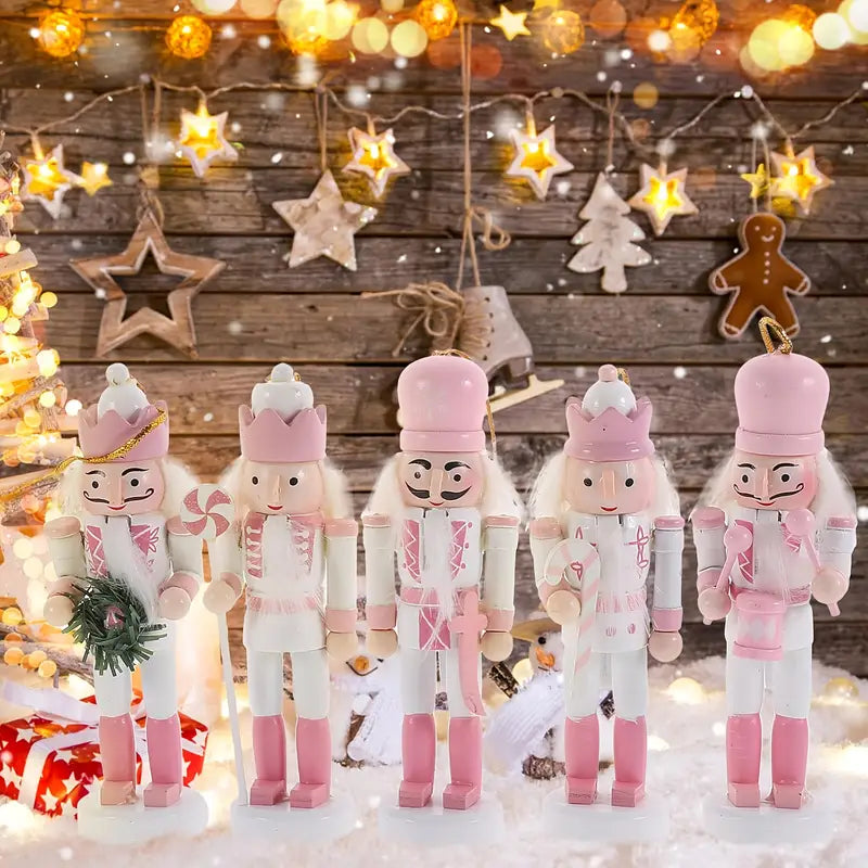 5pcs A Box of Christmas Nutcracker Ornaments