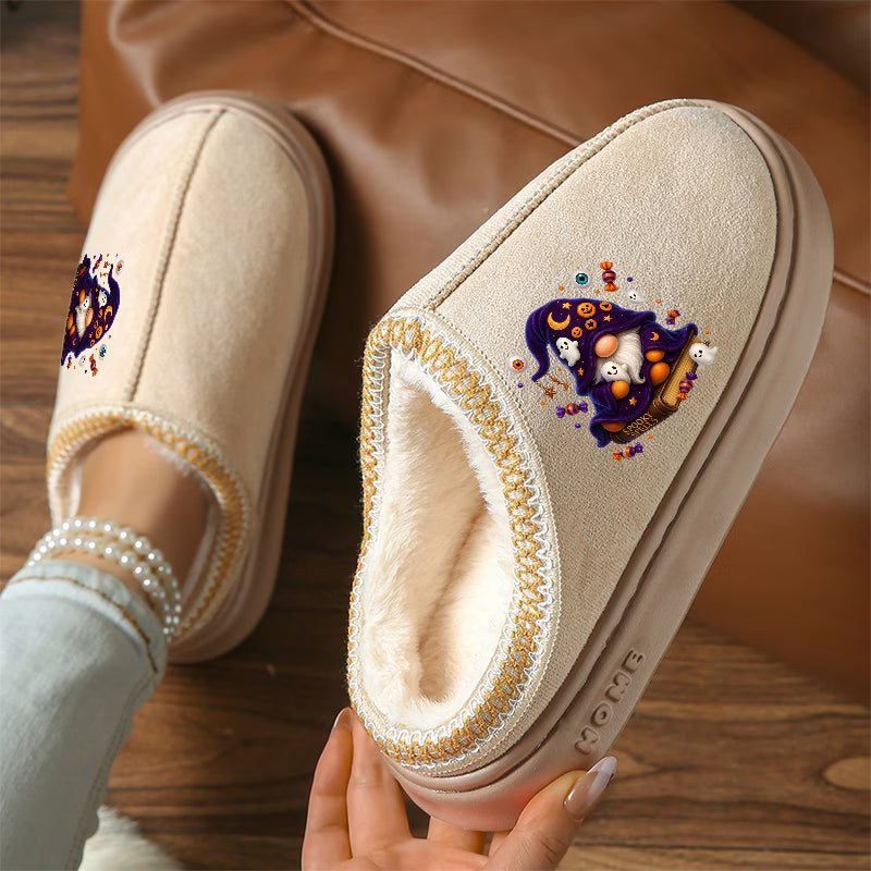Plus Size Gnome Slippers with Magic Hat & Eyeball – Women's & Unisex