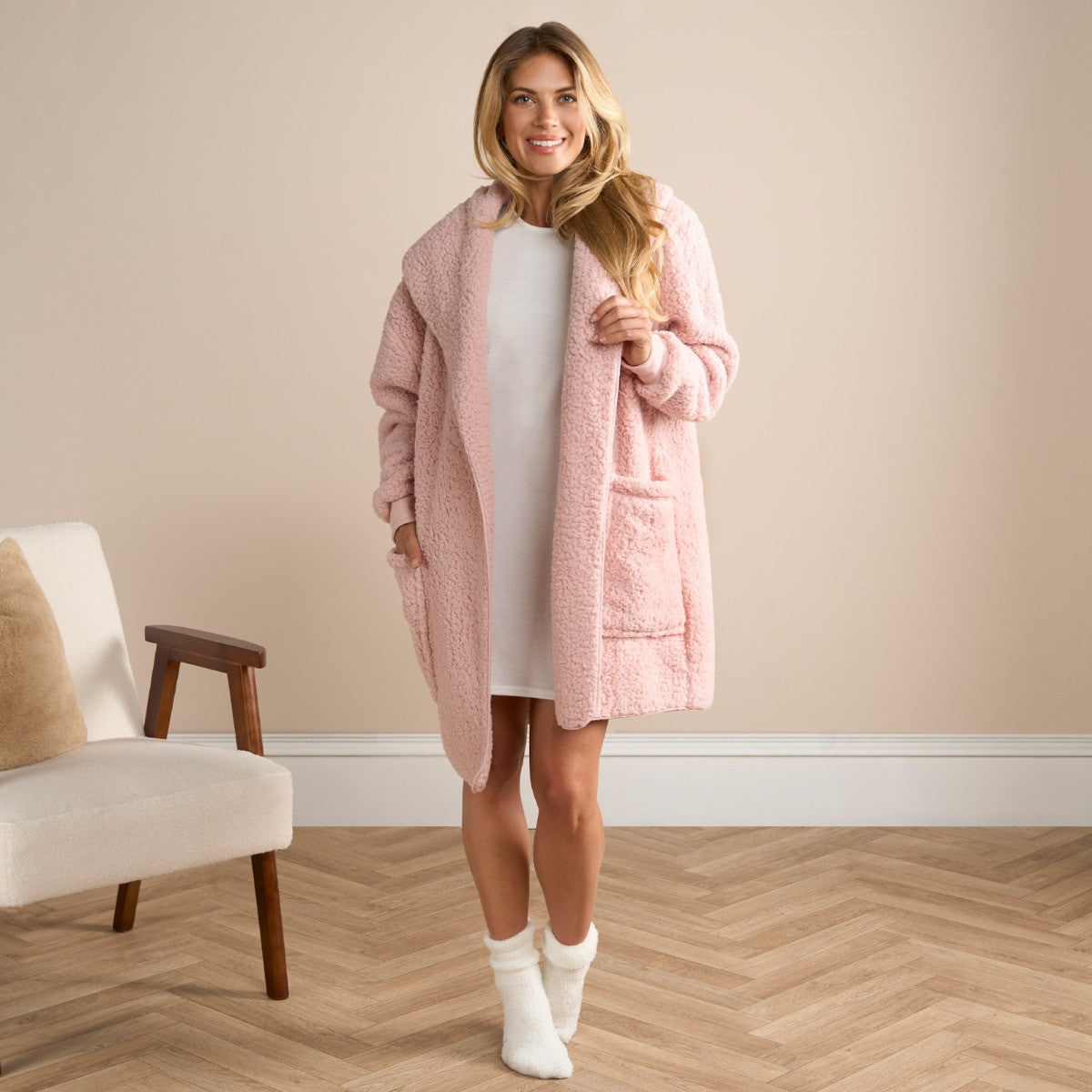 Waterfall Teddy Fleece Cardigan