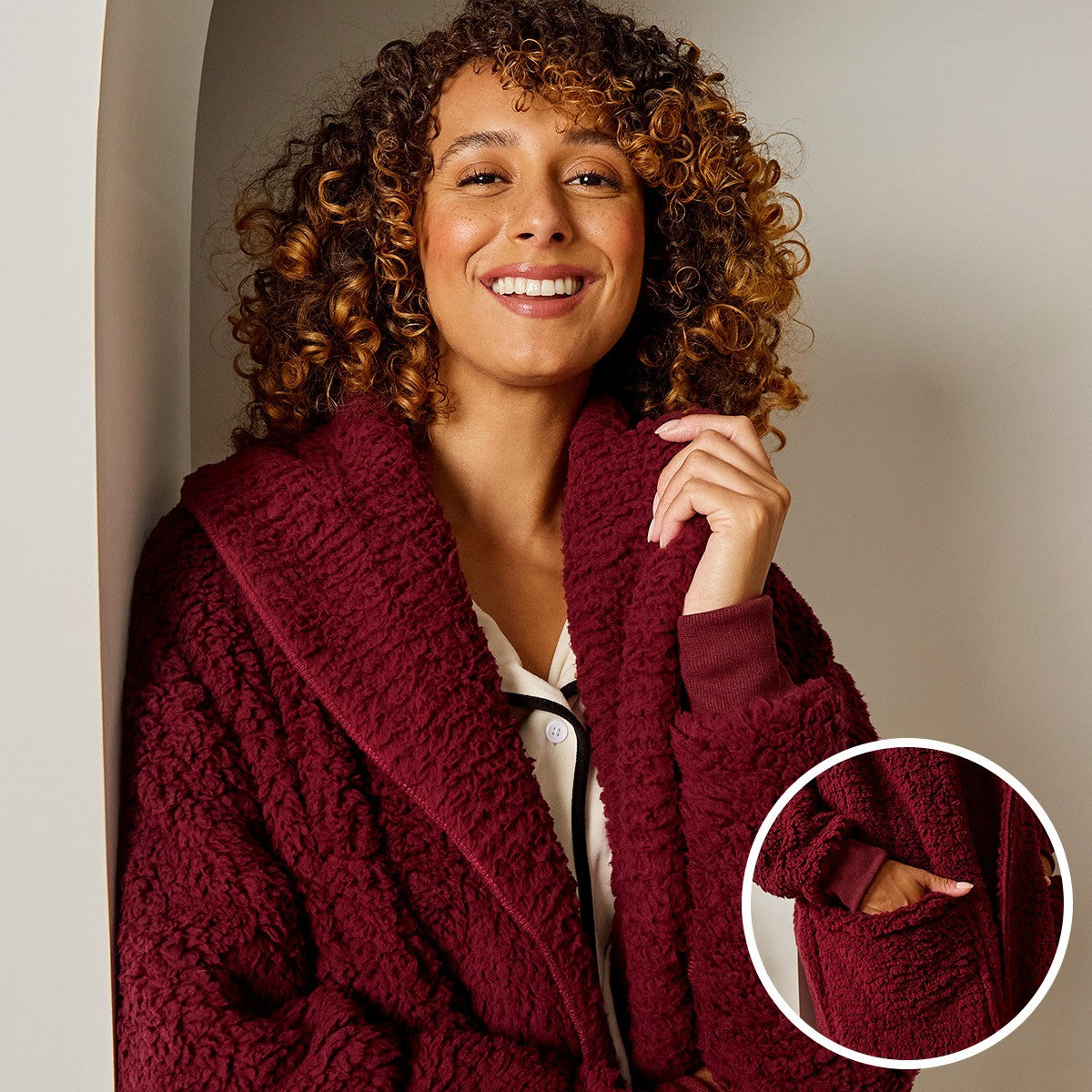 Waterfall Teddy Fleece Cardigan