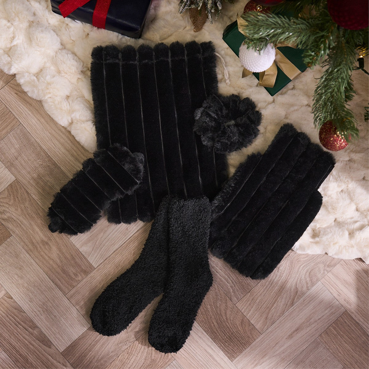 Ribbed Hot Water Bottle Gift Set