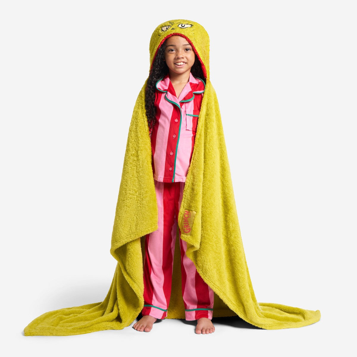 Grinch Hooded Throw - Green