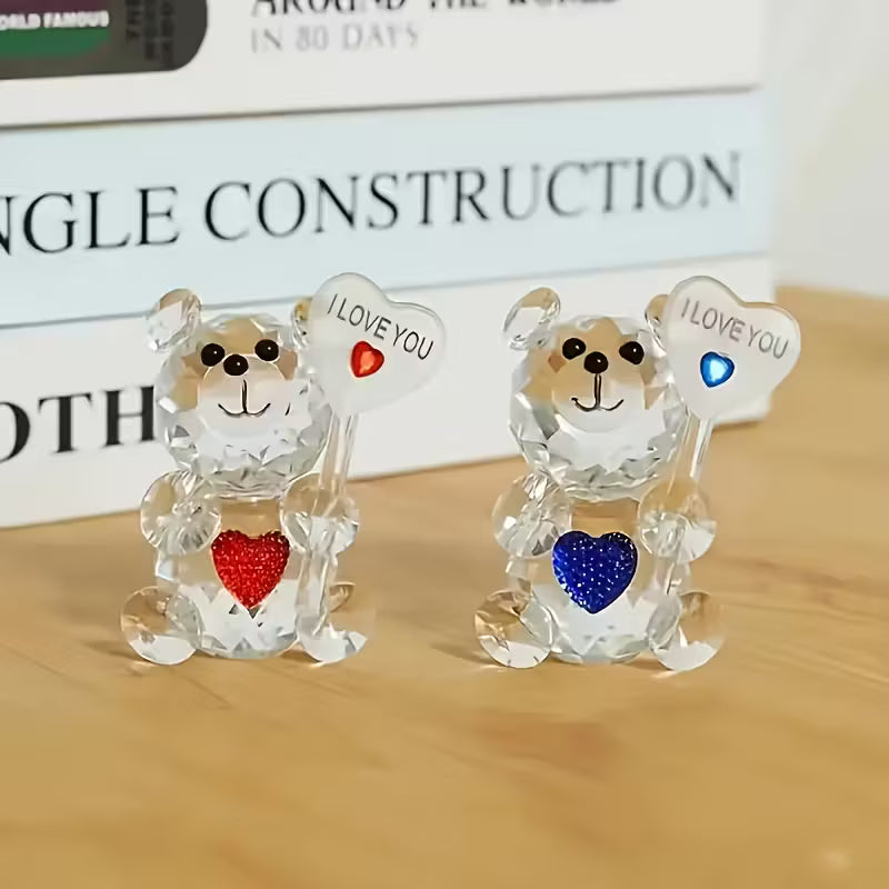 Enchanting Crystal Bear Sculpture