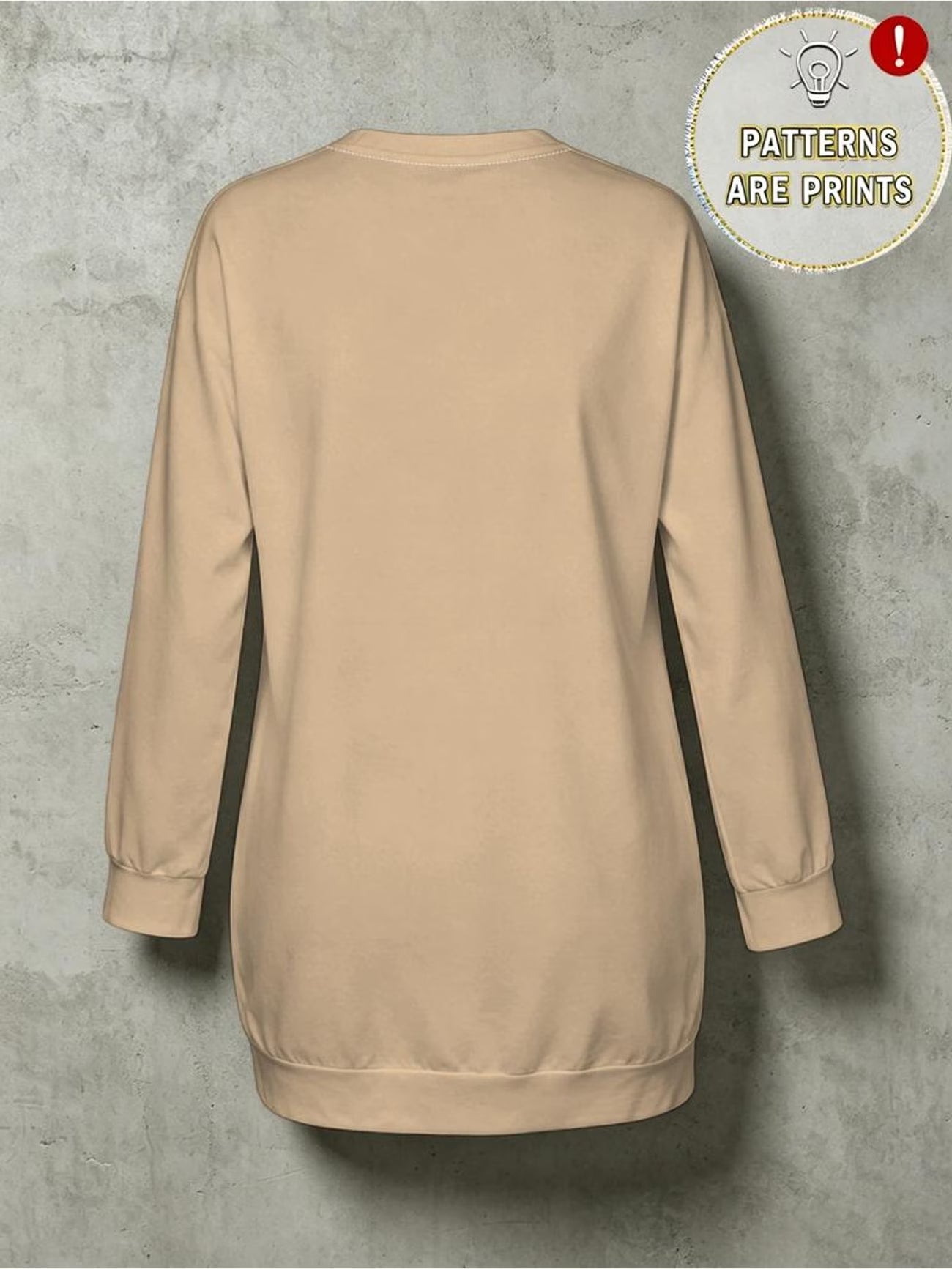 Pumpkin Leopard & Bow Print Loose Sweatshirt