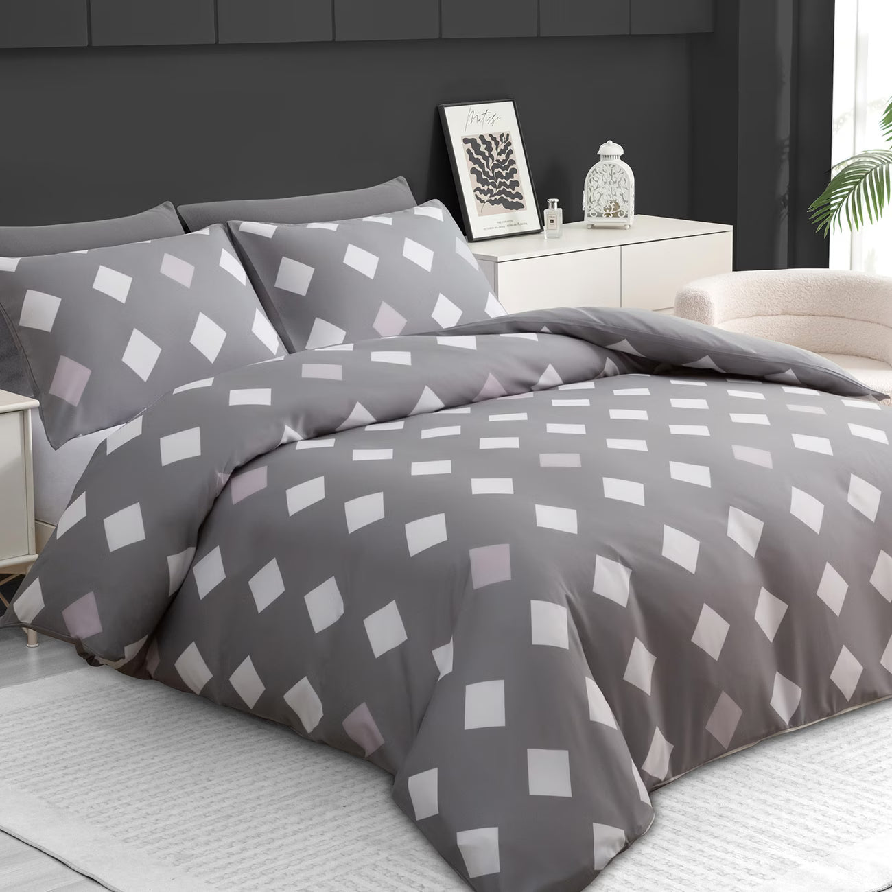 Luxury Printed Duvet Cover Set with Pillowcases