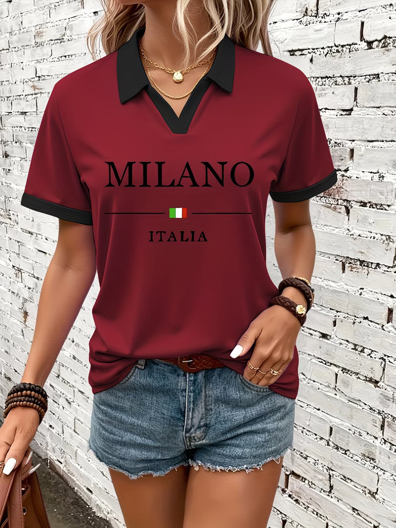 Women, Trendy Short-Sleeve Polo Shirts