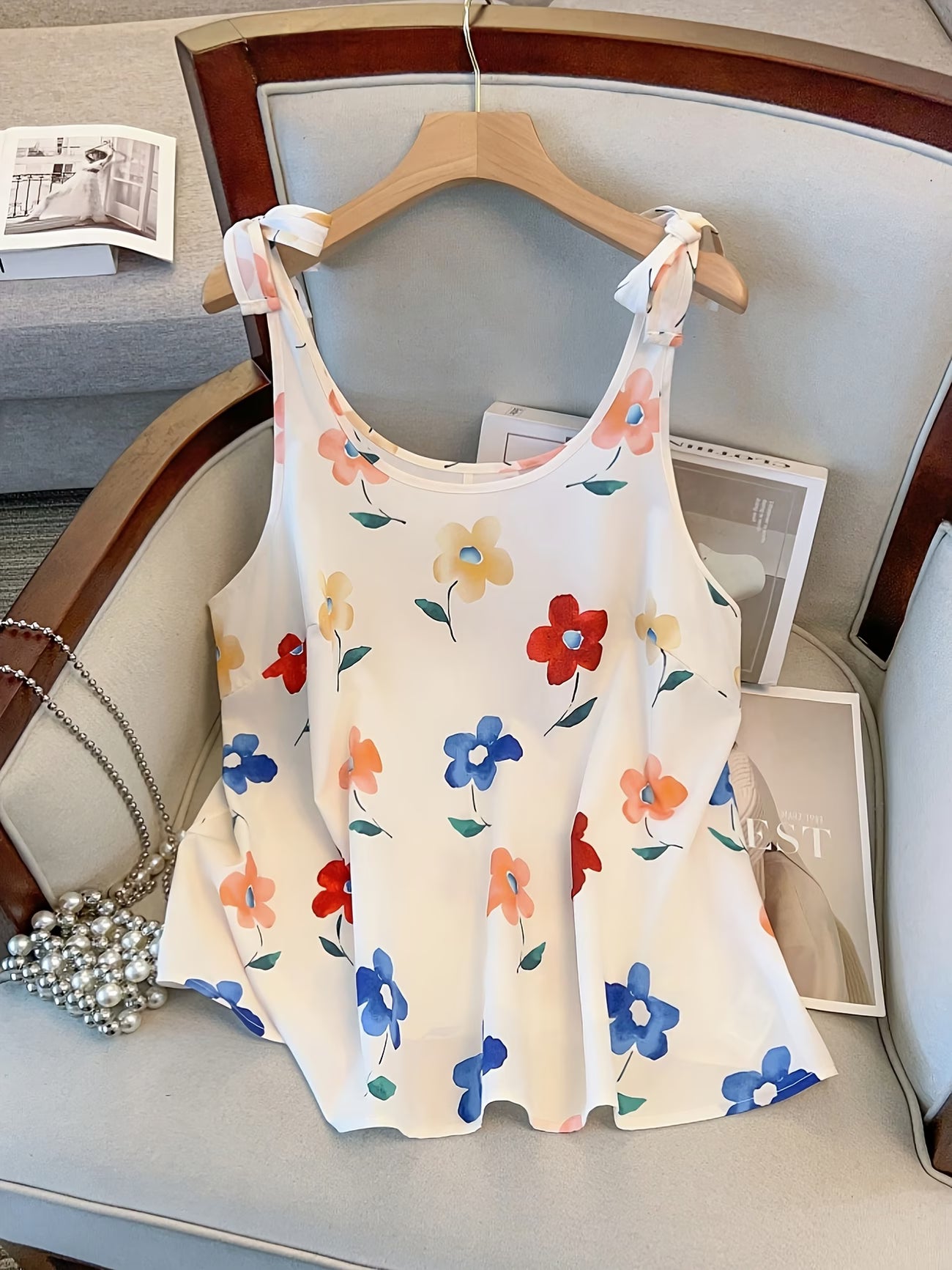 Women's Floral Print Sleeveless Vest Top — Cool Summer Style