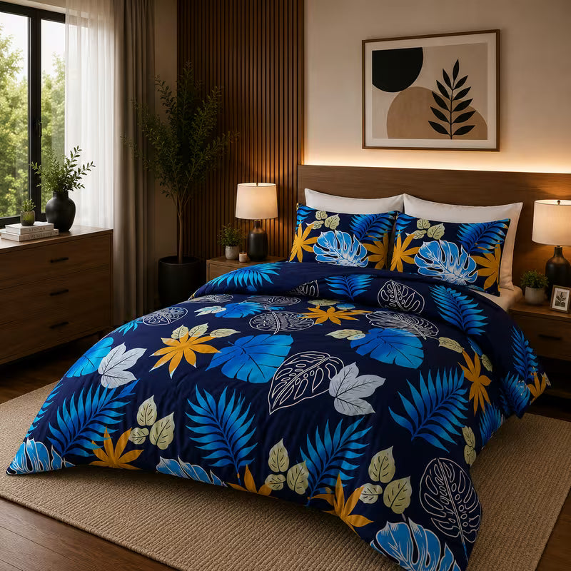 3-Piece Printed Duvet Cover Set