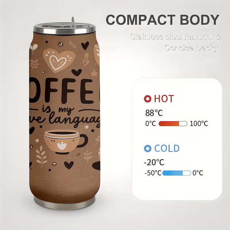 1pc 17oz Stainless Steel Tumbler