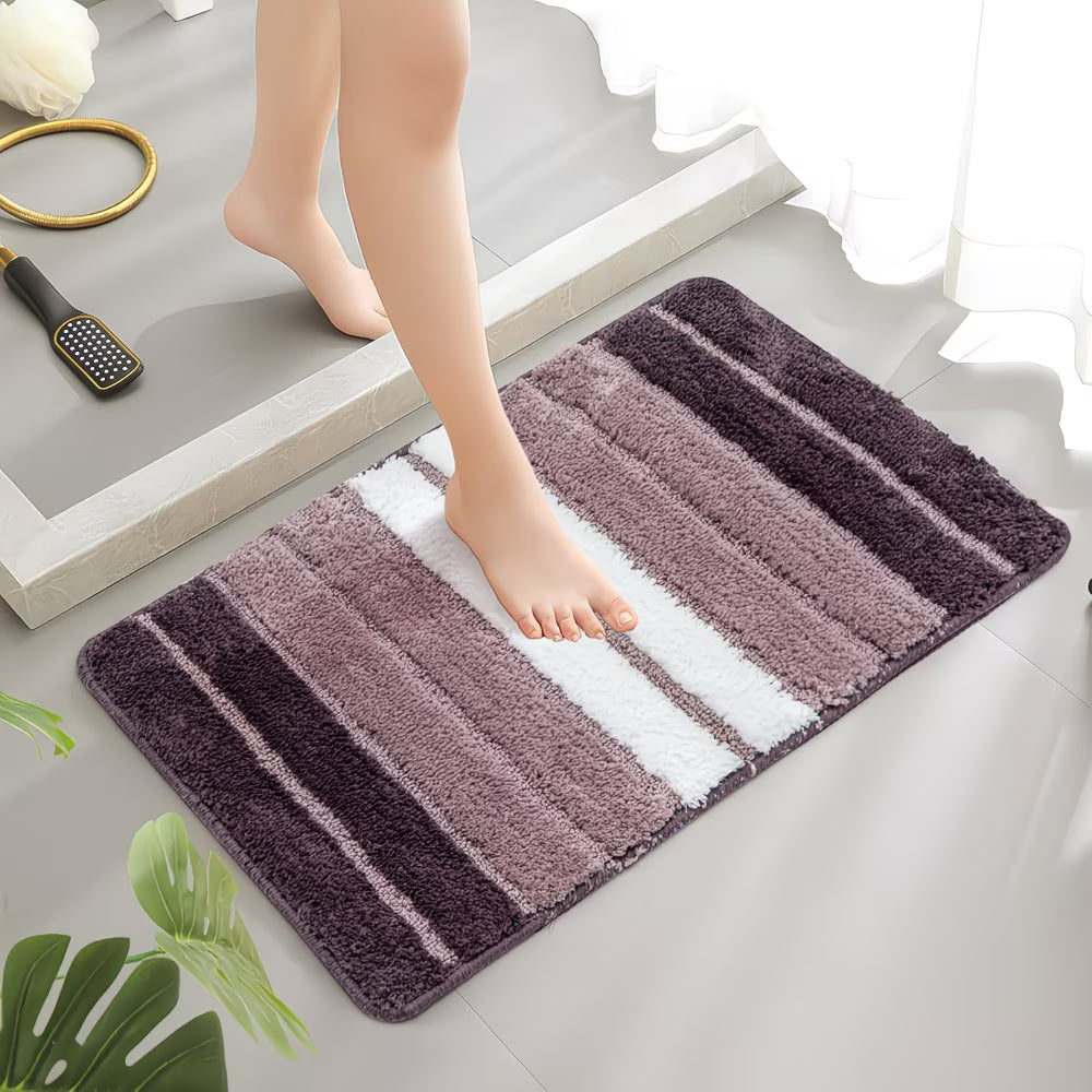 Extra Soft Non-Slip Bath Mat – Absorbent & Machine Washable Shower Rug