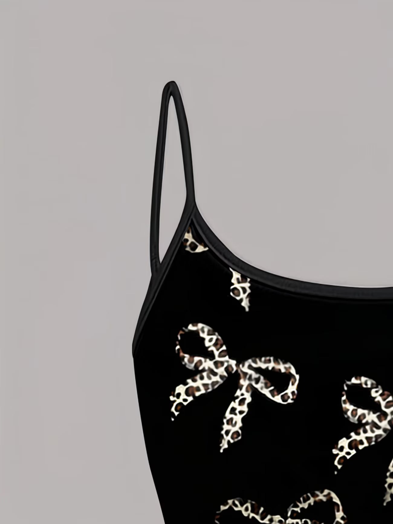 Leopard Print Bow Tank Top