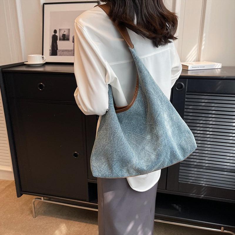 Denim Fashion Large Handbags Shoulder Bags