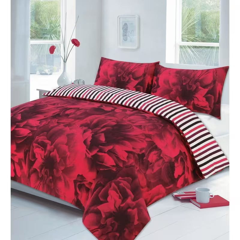 Rose Printed Modern Style Duvet Cover Sets
