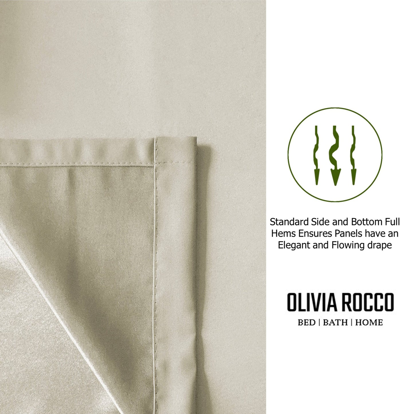 Diamante Natural Blackout Eyelet Curtains with Tie Backs Thermal Ring Top