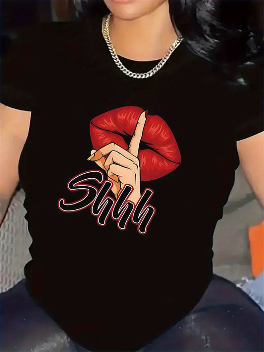 Women's Sexy Lips Graphic T-Shirt