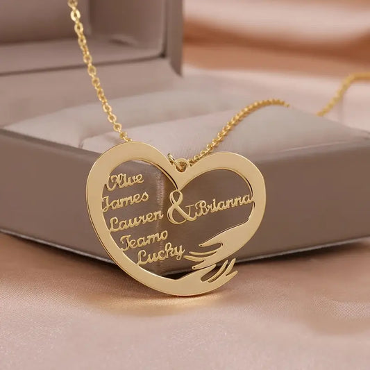 Custom 1-6 Family Name Necklace