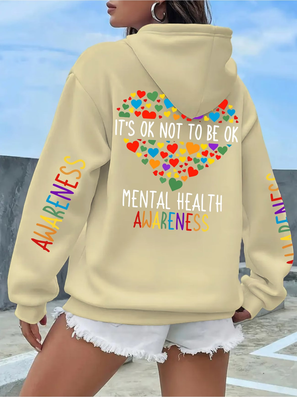 Women's Mental Health Awareness Print Sweater