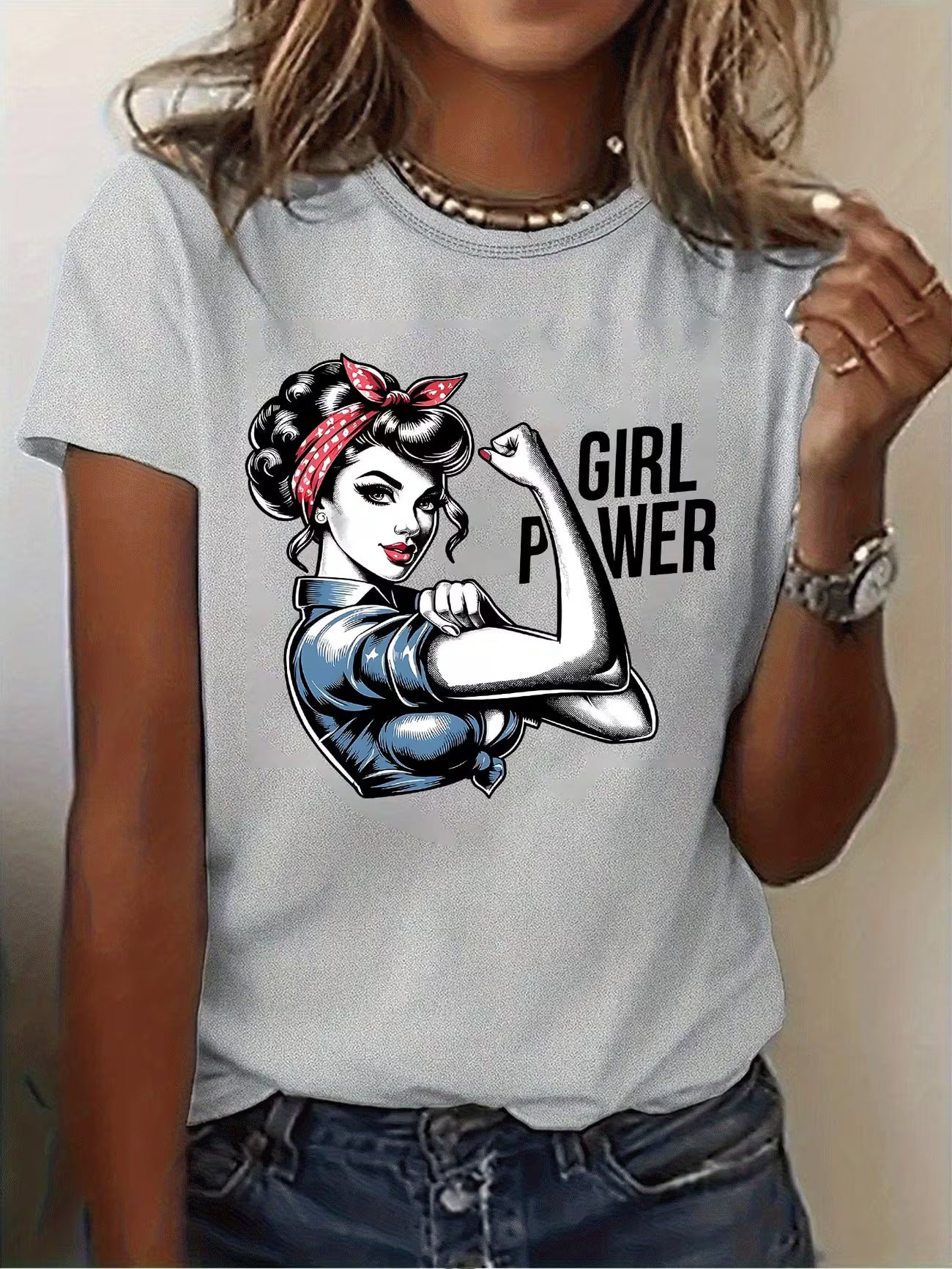 "Power" Muscle Mom Vintage Poster Quote T-Shirt