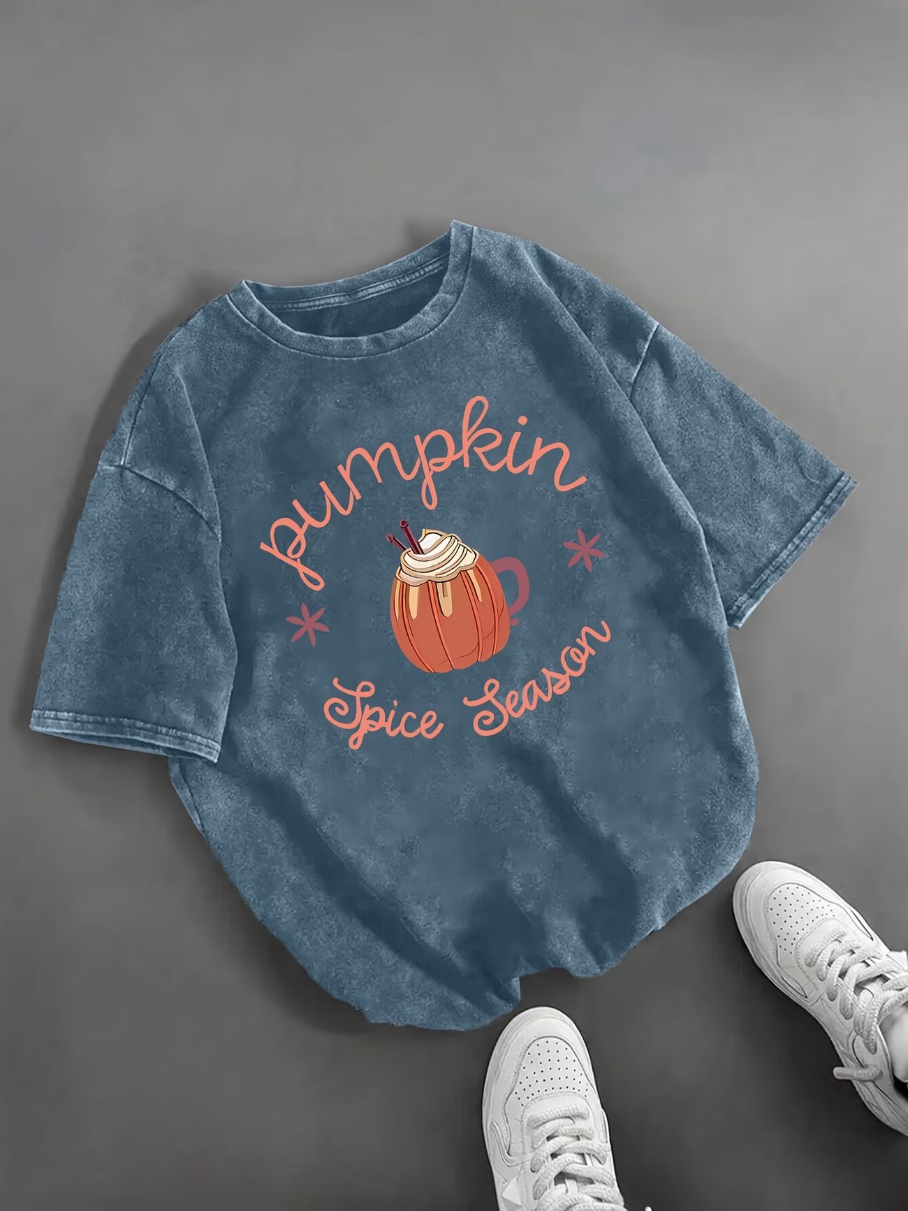 Pumpkin Spice Graphic Print Top