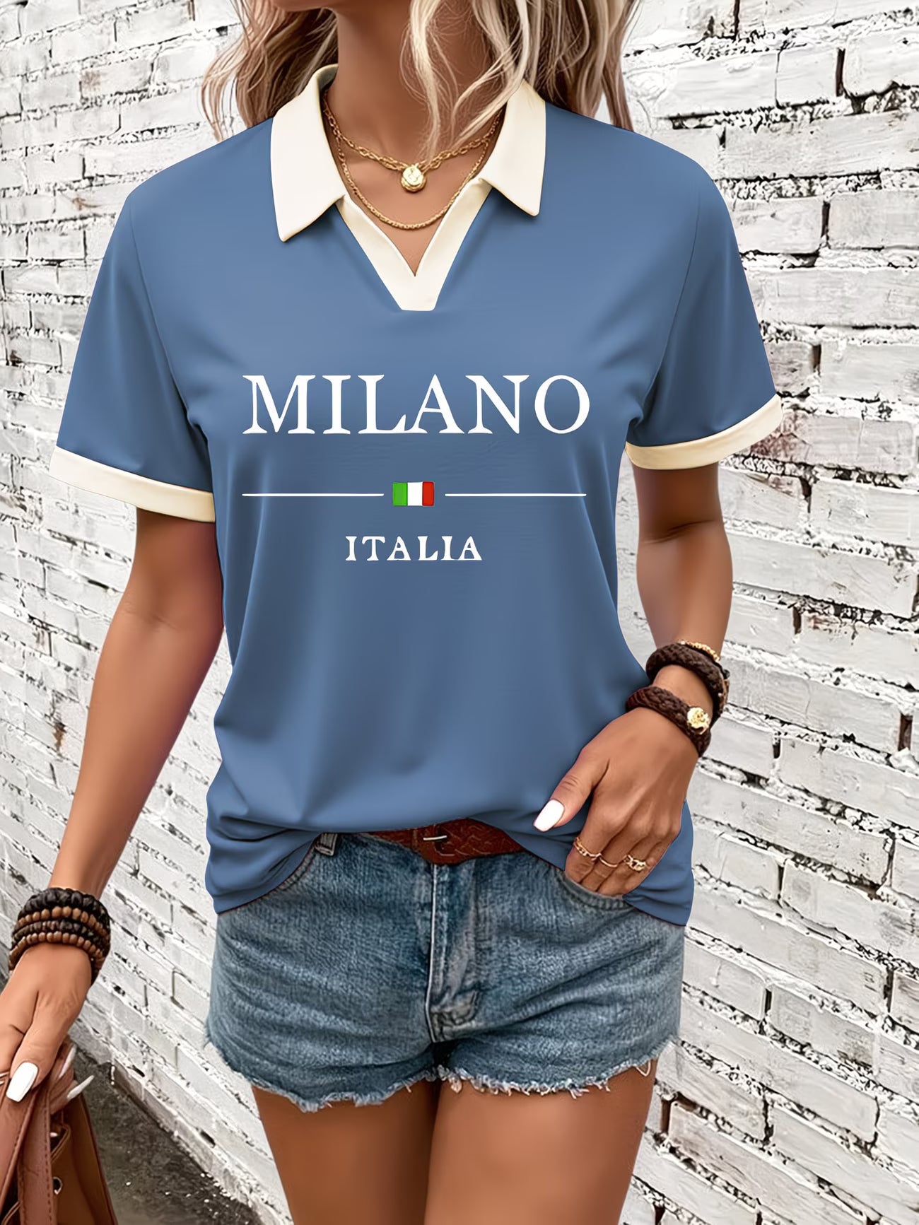 Women, Trendy Short-Sleeve Polo Shirts