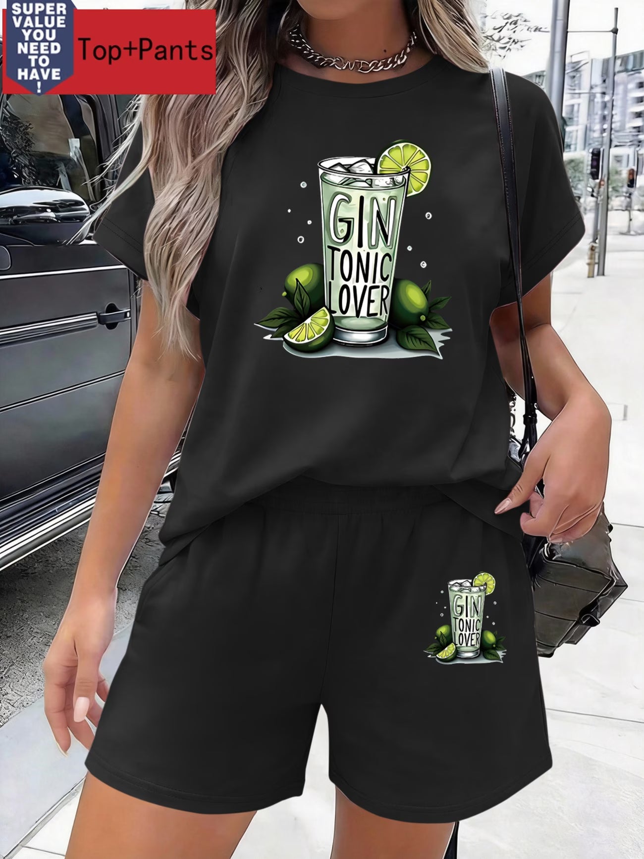Botanically Blessed & Gin Obsessed – Women's 2-Piece Set