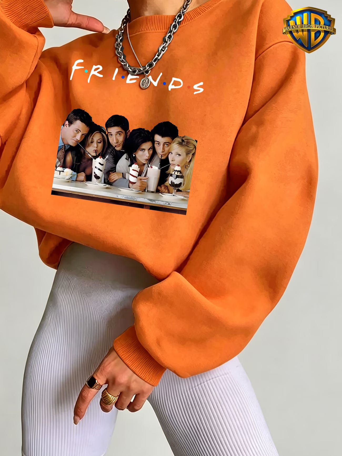 FRIENDS Milkshake Polka Dot Long Sleeve Top