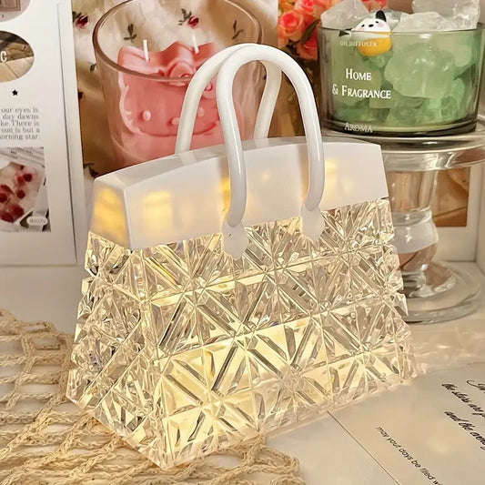 Crystal-Effect LED Table Lamp & Bedside Night Light