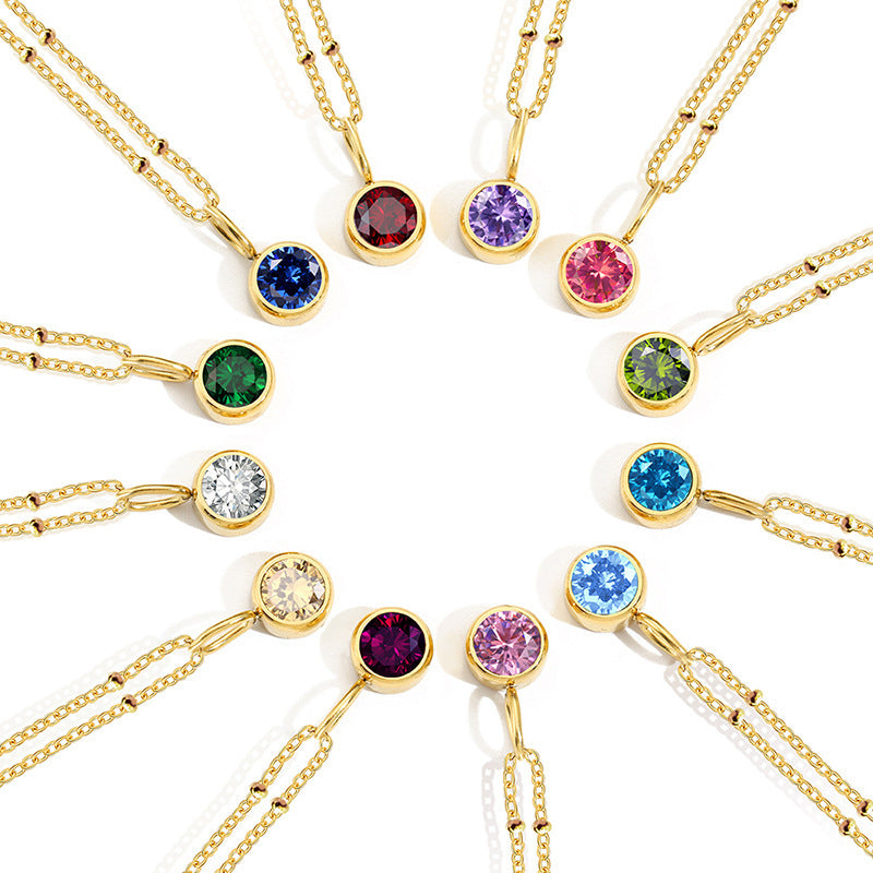 Diamond Birthstone Necklace