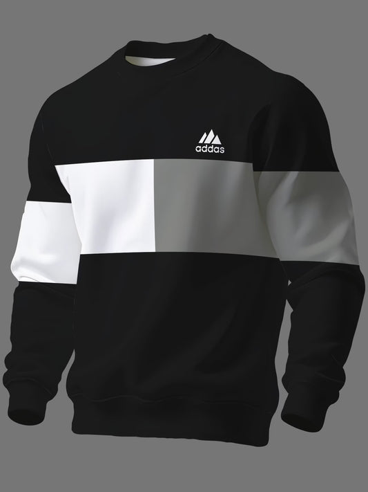 Men’s Colour-Block Crew Neck Sweatshirt