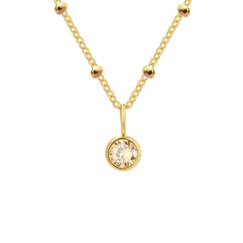 Diamond Birthstone Necklace