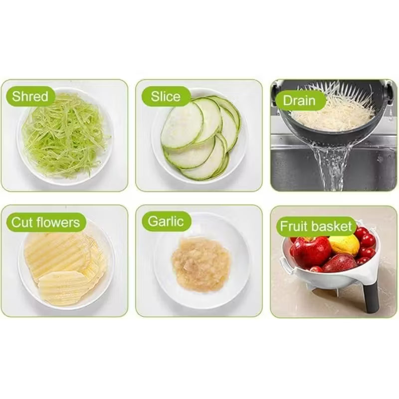 Multifunction 9-in-1 Slicer Dicer
