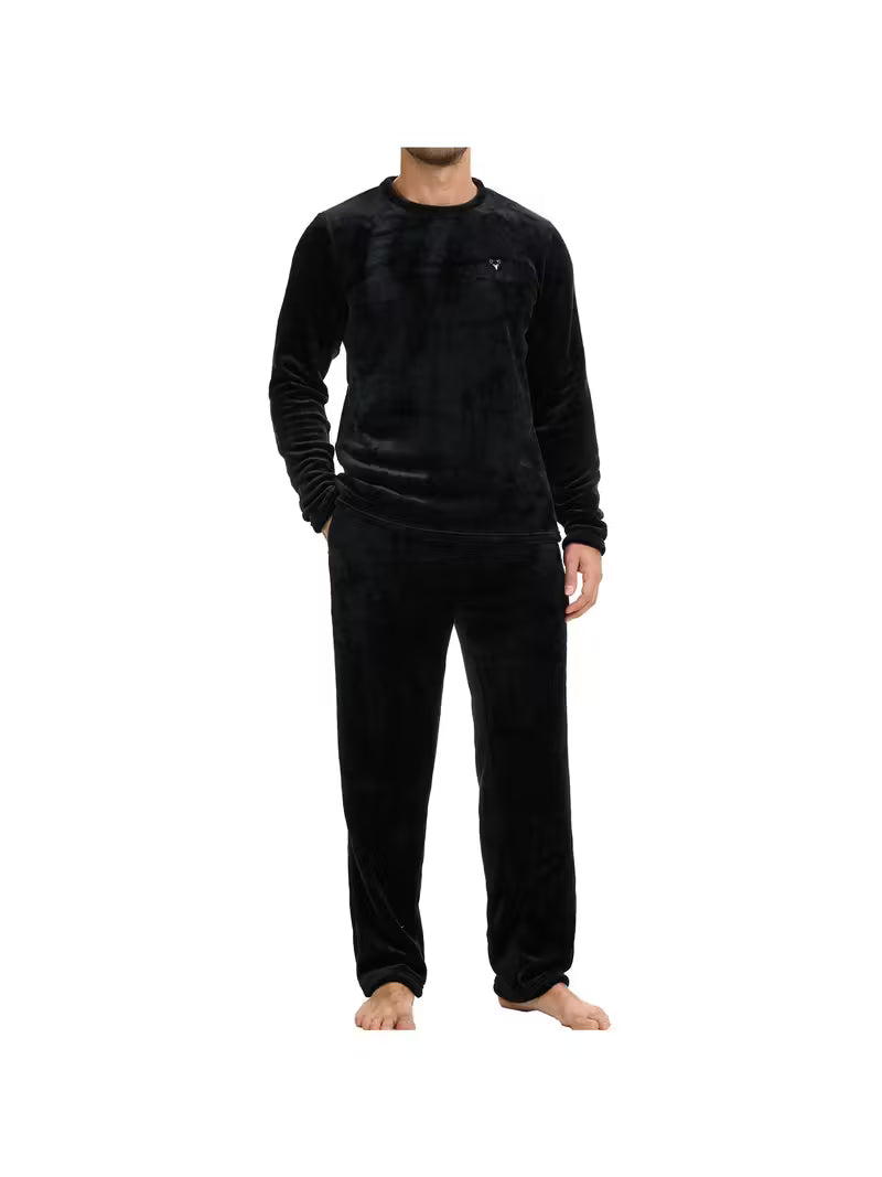 Mens Fleece Pyjama Set