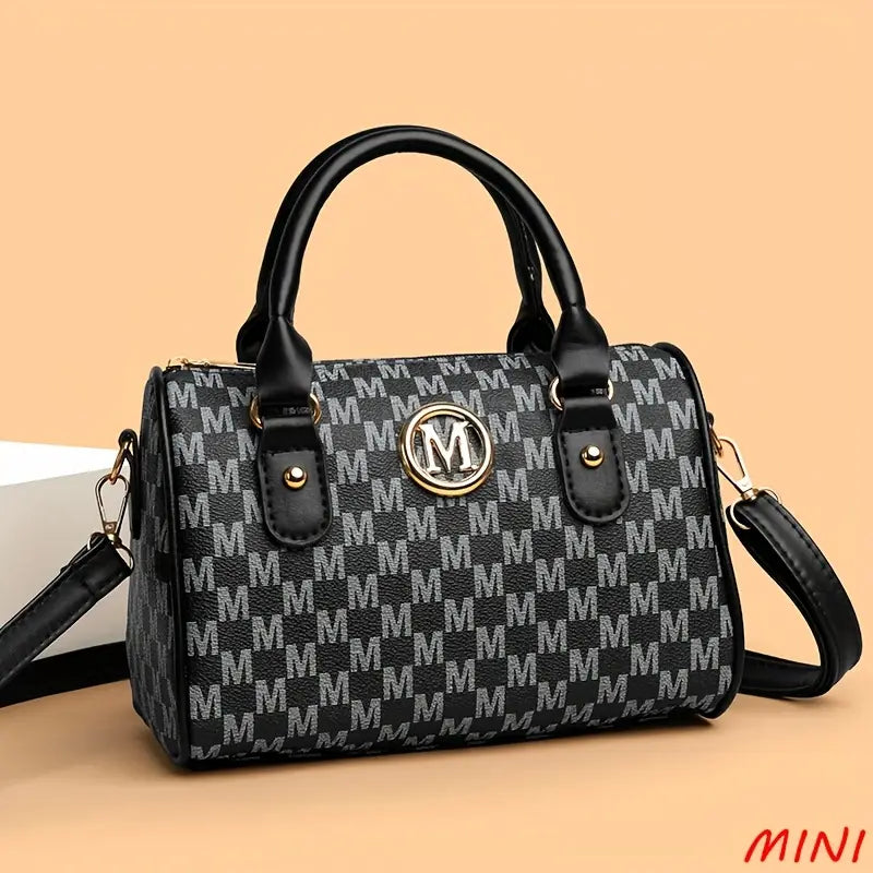 Perfect Lily Women's Elegant Crossbody Bag with Golden 'M' Logo